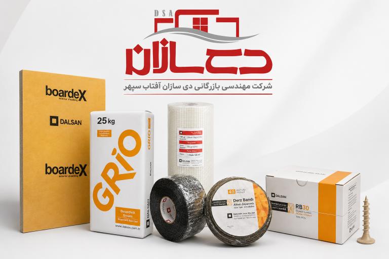 پانل بوردکس و متعلقات سیستم بوردکس برای اجرای دیوار و ساخت‌وساز خشک